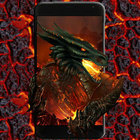 Hell Fire Dragon Dark Theme icône