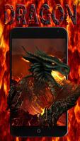 Hell Fire Dragon Dark Theme Affiche