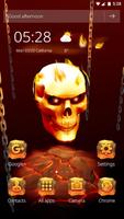 Fire Skull Affiche