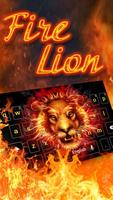 Fire Lion Poster