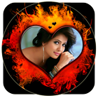 Dual Fire Photo Frame Collage أيقونة