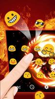 Fire Phoenix Keyboard Theme imagem de tela 2