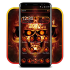 Fire Skull Cool Theme simgesi