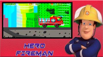 Super Fireman Game Hero Sam ポスター