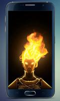 Fire Head Live Wallpaper plakat