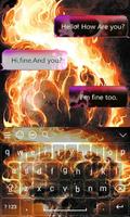 Fire Skull Go Keyboard Affiche