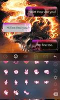 Fire Skull Go Keyboard screenshot 2