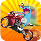 Motorcycle Driver Oggy آئیکن