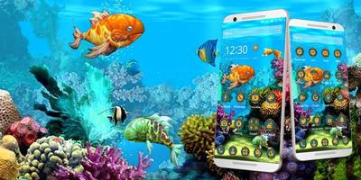 3 Schermata 3D HD Cool Fish Theme
