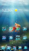 Sea 3D Theme Affiche