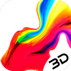 Fluid color ink live 3d wallpaper-icoon