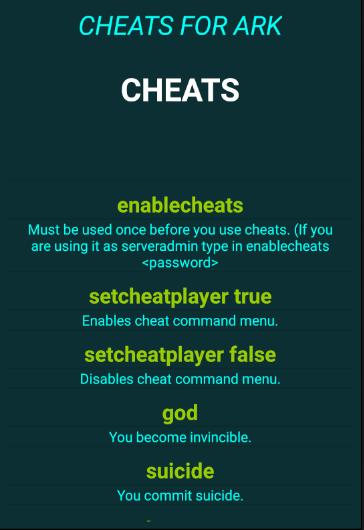 Cheat Codes For Ark Survival Evolved For Android Apk Download - how to get admin commands on roblox for free android