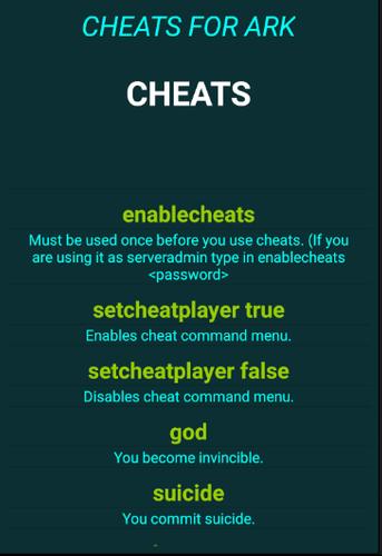 Cheat Codes For Ark Survival Evolved For Android Apk Download
