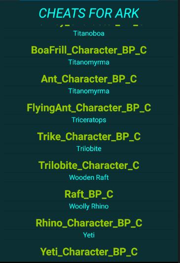 Cheat Codes for Ark Survival Evolved for Android - APK Download