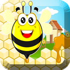 flying bees buzzing icon