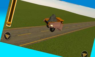 3D Flying Dump Trash Truck screenshot 1