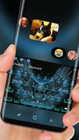 Flying Blue Skull Keyboard screenshot 2