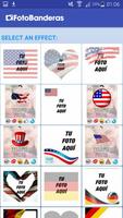 USA flag in your photo (+100) poster