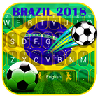 Brazil 2018 Football  Keyboard ikon