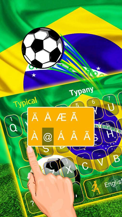 البرازيل 2018 لوحة المفاتيح لكرة القدم for Android - APK Download