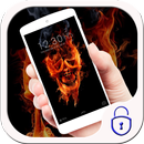 Flame skull ghastly burn theme APK