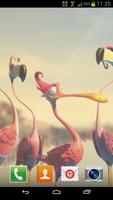 3D Flamingo Live Wallpaper পোস্টার