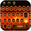 flaming fire tech machine keyboard future