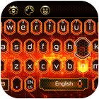 flaming fire tech machine keyboard future ícone