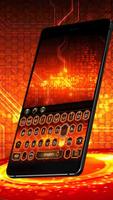 flaming fire tech machine keyboard future Cartaz