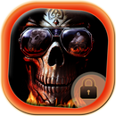 Пылающая тема черепа черепа APK