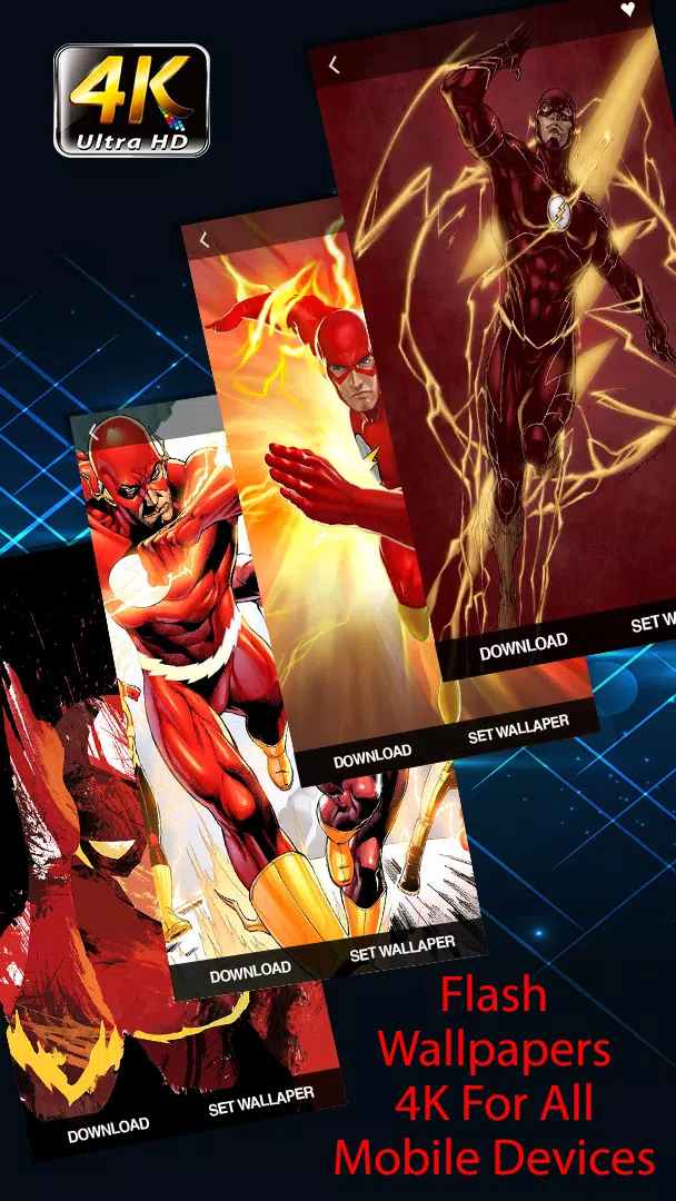 Superheroes Flash Wallpaper HD 4K APK pour Android Télécharger