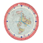 Flat Earth Map Clock ikona