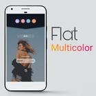 Flat Multicolor icono