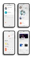 Flat Station for KLWP imagem de tela 2