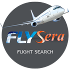 Flysera — Günstige Flugtickets Zeichen