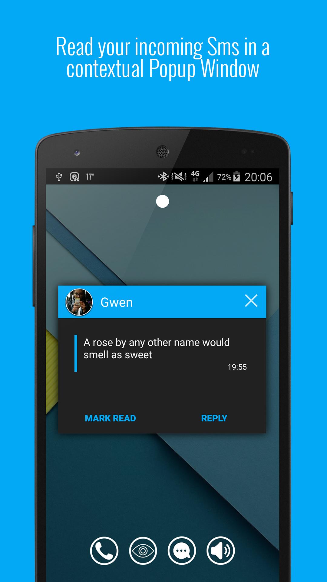 Floating texts. Android Floating Window. IOS SMS popup. Incoming SMS.