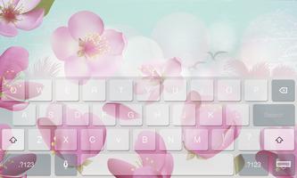 Floral Flower Beauty Keyboard постер