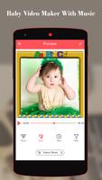 Baby Video Maker With Music تصوير الشاشة 1