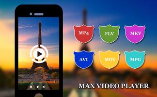 MAX Video Player 2018 - HD Video Player 2018 पोस्टर