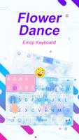 Flower Dance Theme&Emoji Keyboard تصوير الشاشة 1