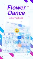 Flower Dance Theme&Emoji Keyboard تصوير الشاشة 2