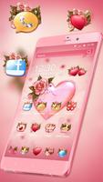 Flower Pink Love Theme imagem de tela 2