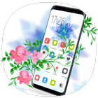 Blue White Flower theme icon