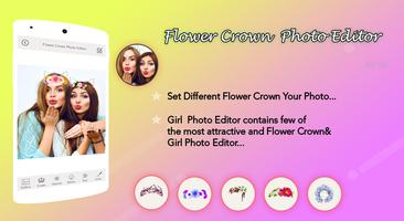 Flower Crown Photo Editor Cartaz