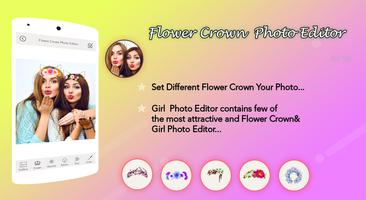 Flower Crown Photo Editor پوسٹر