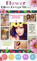 Flower Photo Collage Affiche