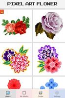 Flowers Color by Number,Pixel Art, Draw Flowers capture d'écran 3