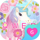 Fleur Licorne Thème Clavier Filles APK