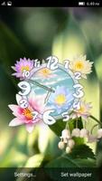 Flower Clock Live Wallpaper syot layar 2
