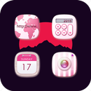 Flowerwhisper Cute Fresh Pink Lady Icon Pack APK
